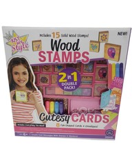 Just My Style 2 in 1 Wood Stamps Cutesy Cards - £3.91 GBP