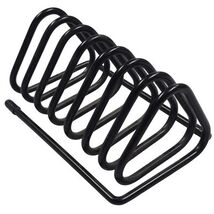 Vintage Furio Coil Desk Mail Letter Sorter Post Modern Metal Black Trian... - $29.70