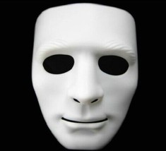 Blank Face White Mask - Use It For Dress Up - Halloween - Cosplay - Your Choice! - £4.76 GBP