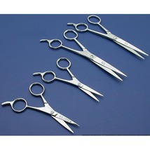  4 Pairs of Hair Cutting Scissors Stylist Stainless Steel Barber Shears Tools - £17.22 GBP