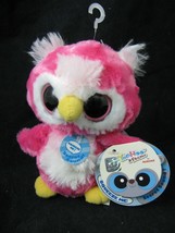 Yoohoo &amp; Friends Loonee Snowy Owl Plush Pink Big Eye Aurora Stuffed Animal - £8.83 GBP