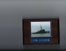 USS LEADER PLAQUE MSO-490 NAVY US USA MILITARY MINESWEEPER SHIP - $3.95