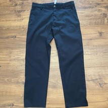 Lululemon $128 Pants Mens Sz 30 Long Black ABC Slim Fit Trouser Warpstreme - $736.44 MXN