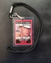 Kenny Chesney 3/6/2004 Original A&amp;Es Live By Request Tv Crew Laminate Pass Ryman - £33.71 GBP