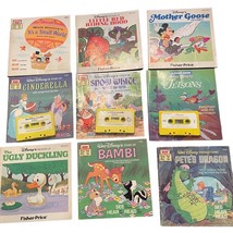 Lot of Disney & other vintage Read Along books and tapes Snow White more - $19.24