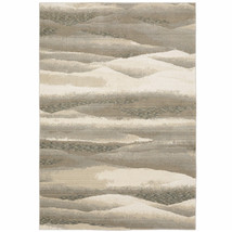 10' X 13' Blue and Gray Abstract Power Loom Area Rug - $2,450.76 CAD