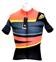 Adidas Adistar Multi-Color Full Zip Short Sleeve Cycling Jersey Men&#39;s NWT - £127.42 GBP