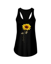 August Girl Are Sunshine Sunflower Tank Tops Happy Birthday Women Black Top - £15.72 GBP