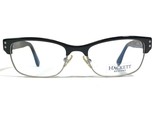 Hackett HEB067 01 Brille Rahmen Schwarz Silber Rechteckig Voll Felge 53-... - £37.38 GBP