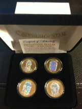2009 USA MINT HOLOGRAM PRESIDENTIAL $1 DOLLAR 4 COIN SET Gift Box Certified - £17.19 GBP