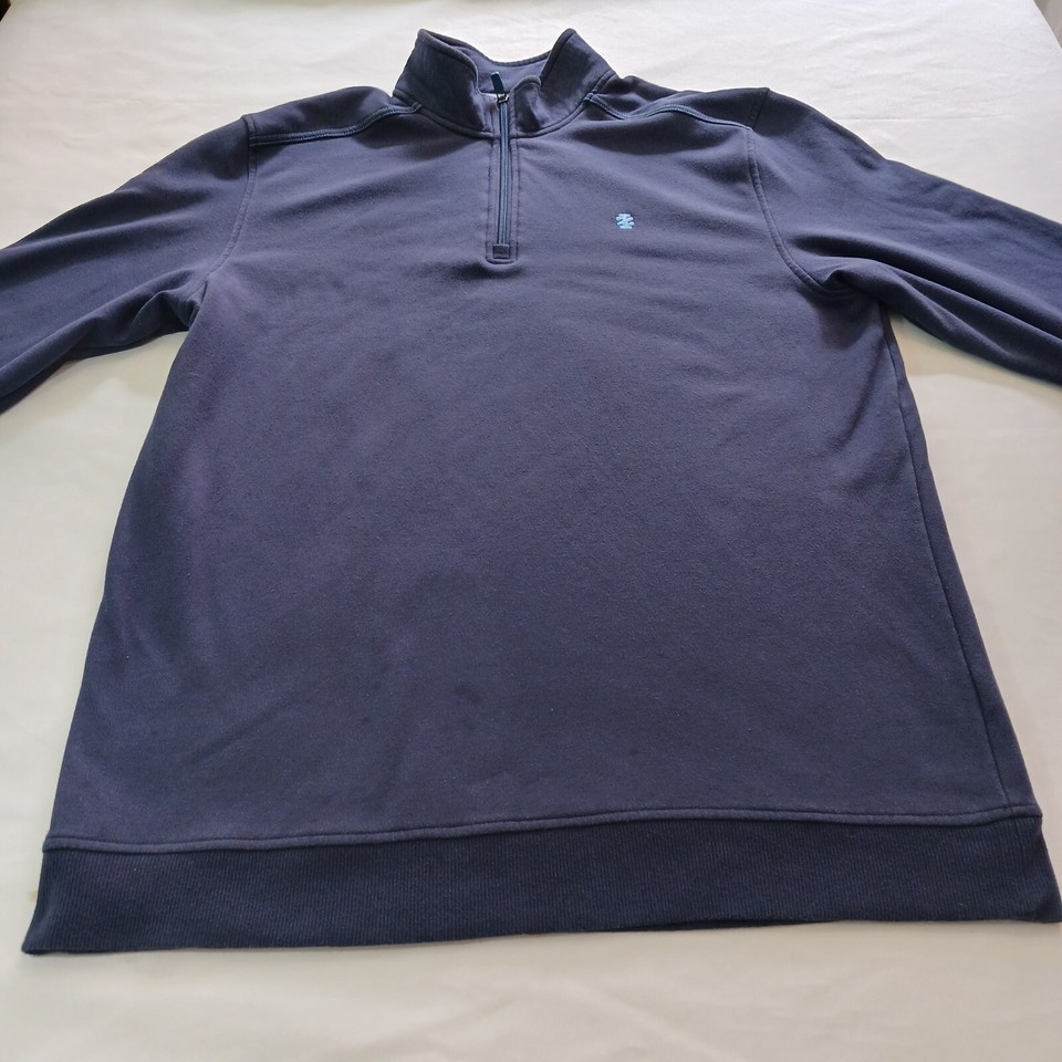 IZOD Advantage Performance Stretch 1/4 Zip Men's Pullover Blue Sweatshirt Sz LT Item image 8