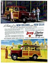 1949 Jeep Station Wagon - Promotional Advertising Poster - $32.99