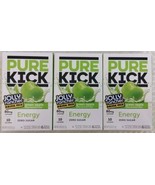 3x Pure Kick Energy Jolly Rancher Green Apple Zero Sugar Drink Mix SAME-... - $11.75