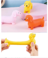 3 Pack Sand Filled Stretch Dogs  Squeeze Stress Toy TY531 moldable  - $12.30