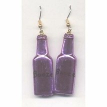 Funky BOTTLE of BOOZE LIQUOR EARRINGS Fun Bartender Party Costume Jewelr... - $71.61 MXN
