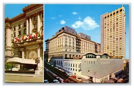 Fairmont Hotel Dual View San Francisco California CA Unused Chrome Postcard H25 - £2.29 GBP