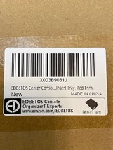 15 Quantity of EDBETOS Center Console Organizer Trays Red Trim (15 Quantity) - £129.95 GBP