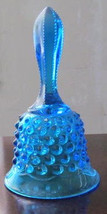 Vintage Fenton Glass Sapphire Blue Hobnail Collectible Glass Bell Withou... - £11.80 GBP