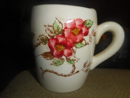 Nasco Springtime Coffee Mugs Japan Delicate Pretty Pink Flowers - NICE Vintage - £5.95 GBP