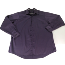 Arrow DressShirt Mens Purple Pin Stripped Long Sleeve Wrinkle Free16 1/2... - £7.76 GBP