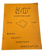 Book Berks County PA 1930-1980 50th Anniversary Cemetery  Program Pennsylvania - $18.56