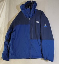 North Face Mens XL Jacket Summit Series Blue Hood Parka Softshell Puffer... - $73.82
