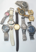 Vtg Lot Of 10 Watches Caravelle*Jemis*Armitron*Fossil*Consort Etc. Repair Only - £31.11 GBP