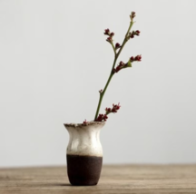 Unique Miniature Vase, Little Ceramic Pot, small ceramic vase, small pottery - £22.38 GBP