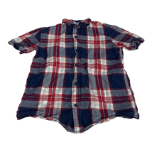 Old Navy Youth Boys The Classic Shirt Button Down Plaid Shirt Size  Medium - $23.38