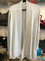 REPEAT Gray Cotton Blend Open Front Cardigan/Sweater Style#82077S161 Sz S - £66.59 GBP