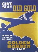 Give your old gold Canadian Pacific Employees Golden Bomber Fund - Framed Pictur - £25.53 GBP