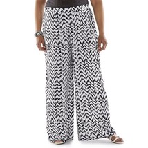 New Jennifer Lopez Women&#39;s Chevron Palazzo Pants Multi Variety Sizes  - $38.24