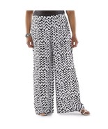 New Jennifer Lopez Women&#39;s Chevron Palazzo Pants Multi Variety Sizes  - $35.99