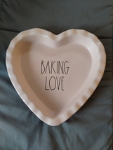 Rae Dunn - Baking Love Heart Baker - Pink Baking Dish - NEW - £15.82 GBP