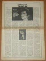 DAVID BOWIE Aladdin Sane Original 1973 Full Page Rolling Stone LP Record Review - £10.33 GBP