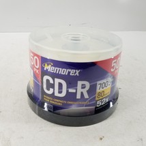 Memorex Music CD-R 50 Pk Pack Spindle 52X 700MB 80min Blank Cd New Sealed Fstshp - $15.24