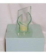 PartyLite Stratus Votive Holder Green Tinted Glass Modern Sleek P7538 - £11.64 GBP