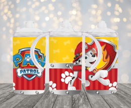 Personalized Paw Patrol Design 12oz 2 in 1 Stainless Steel Dual Lid Sipp... - £14.38 GBP