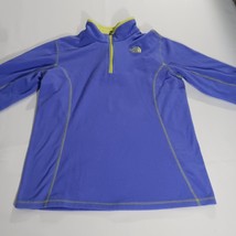 The North Face Youth Girl's XL (18) Purple 1/4 Zip Pullover Fleece Sweatshirt image 9