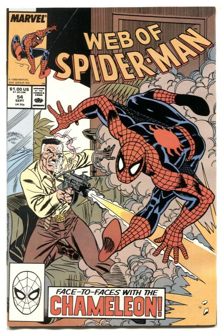 Primary image for Web Of Spider-man #54 1989- Chameleon- VF+