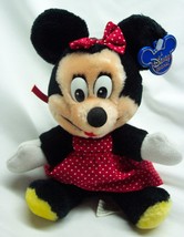 Vintage Walt Disney Parks Minnie Mouse 7&quot; Plush Stuffed Animal Toy 1980&#39;s - £15.69 GBP