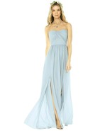 Social Bridesmaids Mist Full Length Strapless Dress size 12 NEW - £104.48 GBP