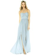Social Bridesmaids Mist Full Length Strapless Dress size 12 NEW - $183.38 CAD