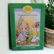 Precious Moments Puzzle Garden Bunny Puppy Beet Friendship Pun Complete Vintage - £13.86 GBP