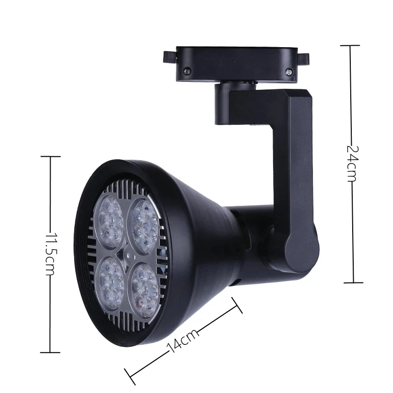 E led track lights 25w 35w 45w ceiling track system e27 halogen lamp for clothing store thumb200