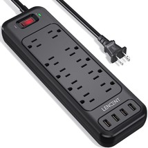 2 Prong Power Strip, Polarized 3 Prong To 2 Prong Outlet Adapter, 1700J Surge Pr - £37.75 GBP