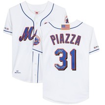 MIKE PIAZZA Autographed &quot;HOF 2016&quot; Mets Authentic White Jersey FANATICS - $582.39