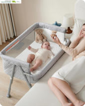 Baby Crib for Newborn, Baby Bassinets Bedside Sleeper with 4 Auto-Lock &amp;... - $4,430.27 MXN