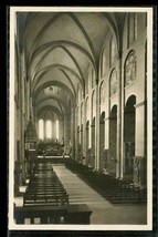 Vintage RPPC Real Photo Postcard Liebfrauenplatz Mainz Cathedral Interior View - £11.67 GBP