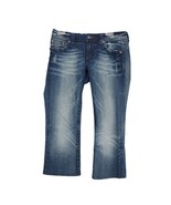 Miss Me Boot Cut Embellished Capri Jeans, 30x24&quot; JP5341B9 Low-Rise Y2K B... - $47.63 CAD
